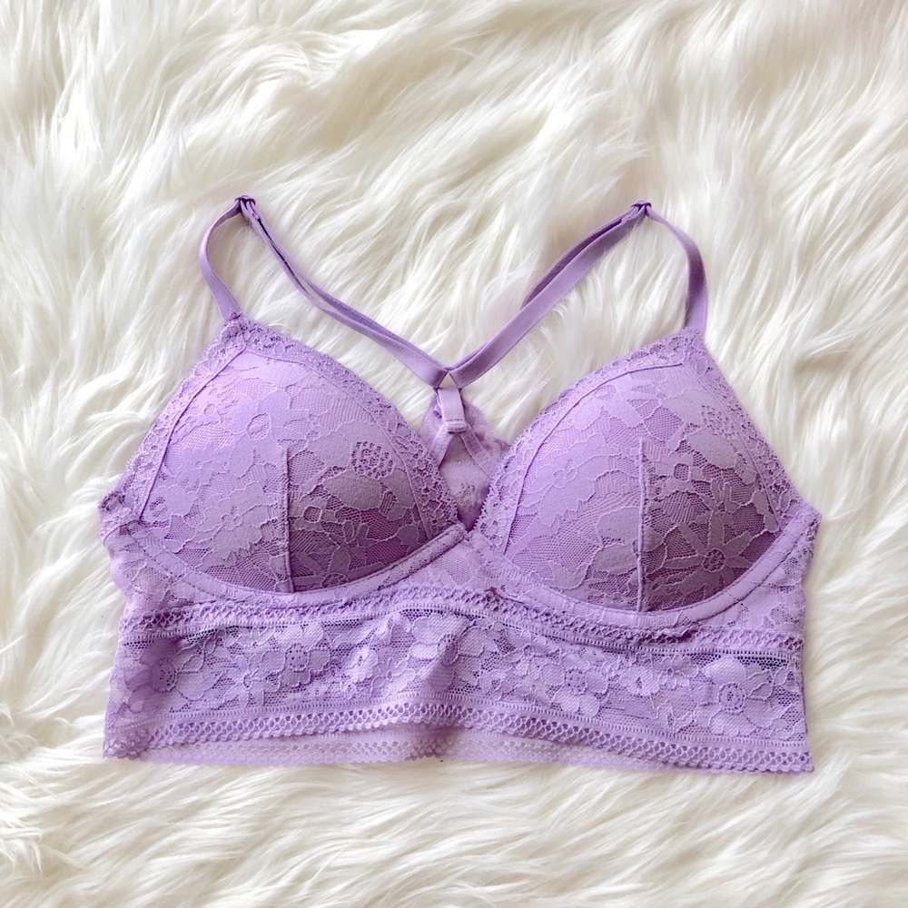 Victoria's Secret lavender purple lace bralette